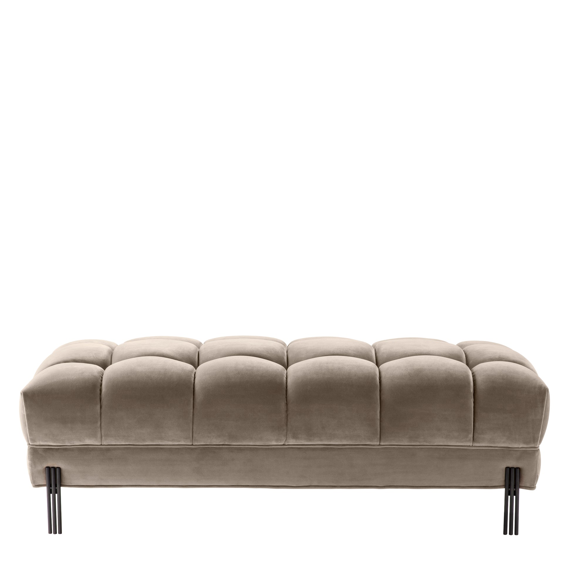 Greige Tufted Upholstered Bench Sienna | Eichholtz Miami