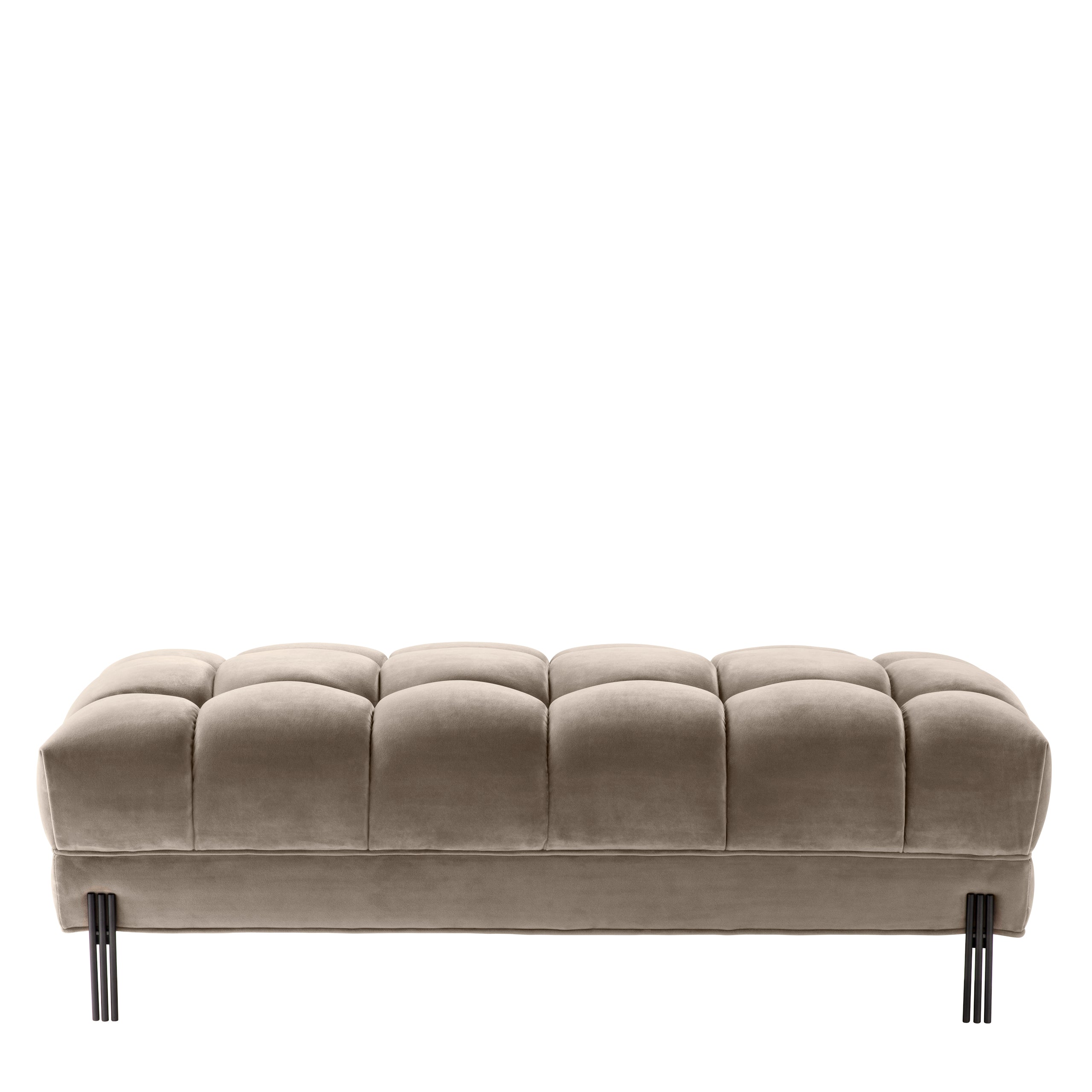 Greige Tufted Upholstered Bench Sienna | Eichholtz Miami