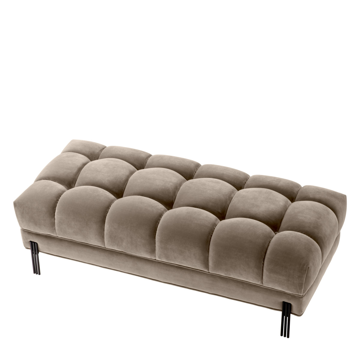 Greige Tufted Upholstered Bench Sienna | Eichholtz Miami