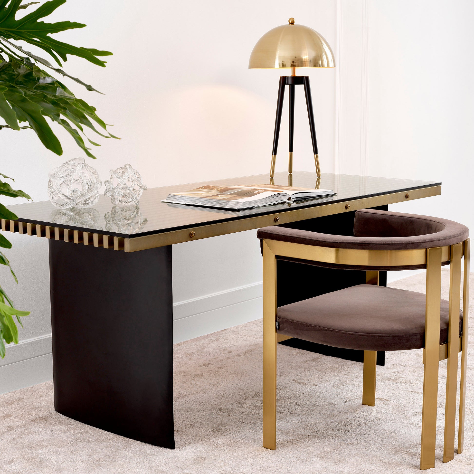 Modern Barrel Dining Chair Clubhouse | Eichholtz Miami