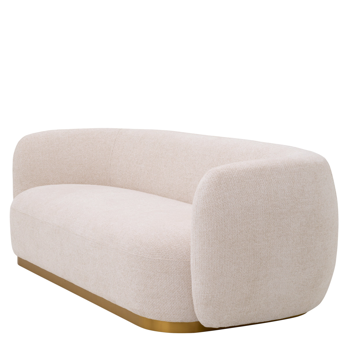 White Curved Sofa Roxy
