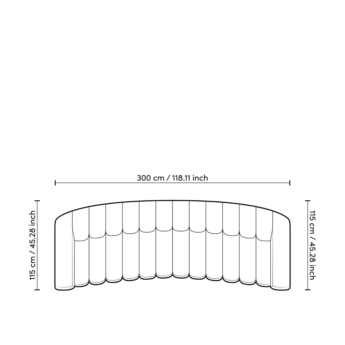 Channeled Boucle Sofa L Kelly | Eichholtz Miami