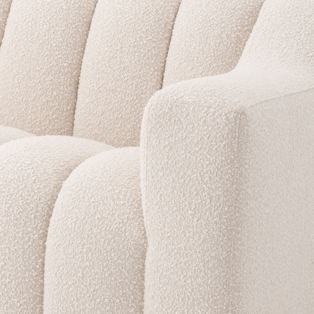 Channeled Boucle Sofa L Kelly | Eichholtz Miami