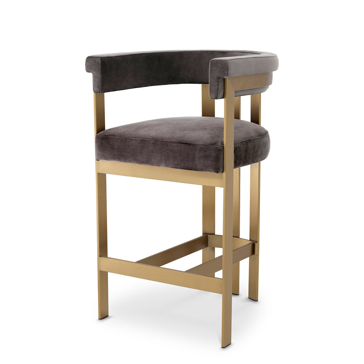 Modern Curved Counter Stool Clubhouse | Eichholtz Miami