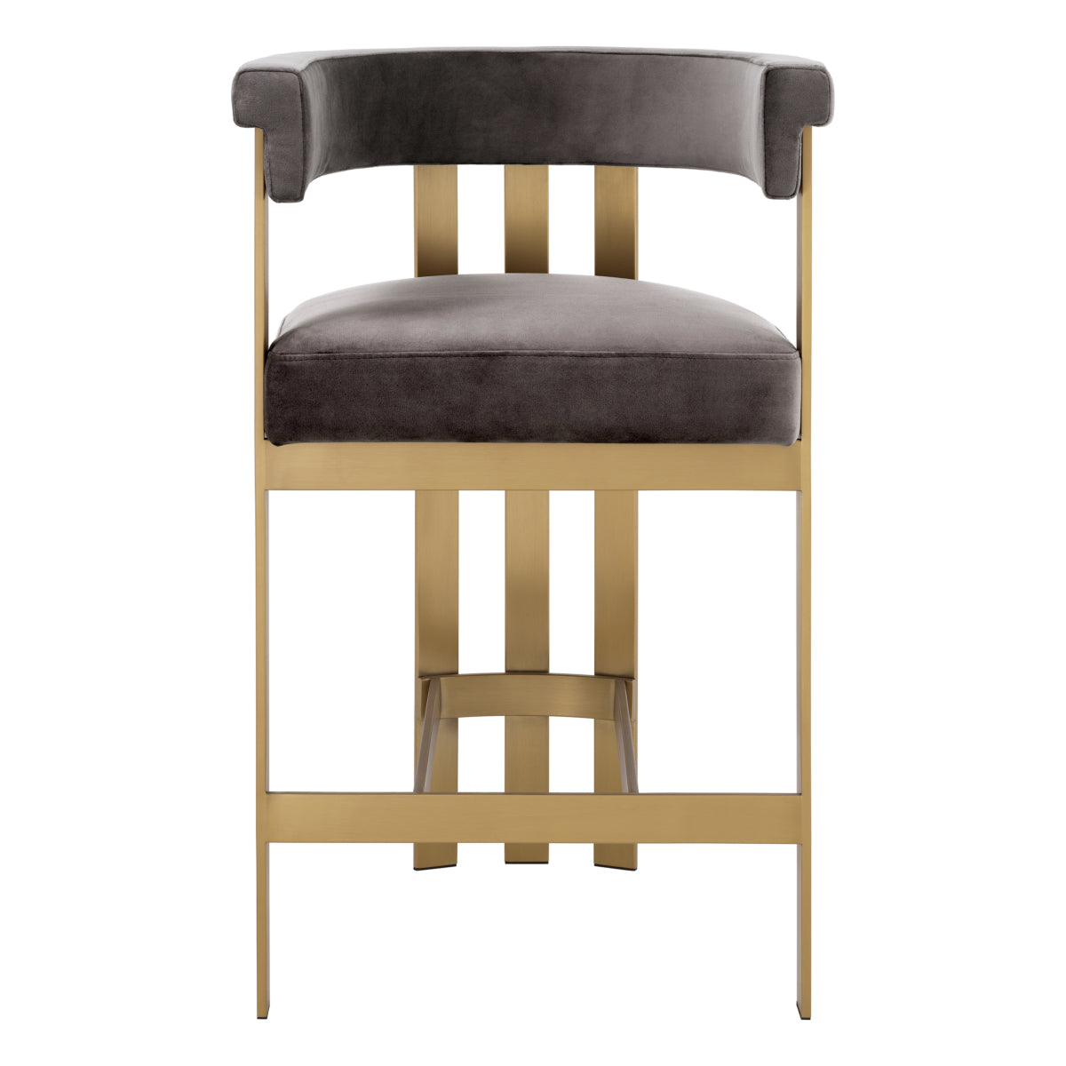 Modern Curved Counter Stool Clubhouse | Eichholtz Miami