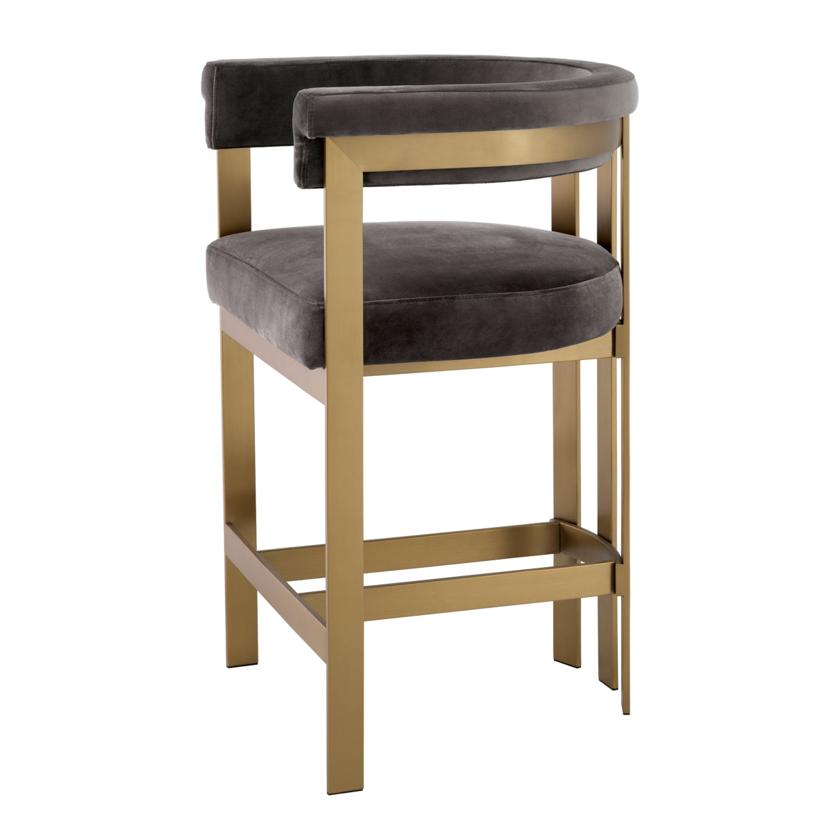 Modern Curved Counter Stool Clubhouse | Eichholtz Miami