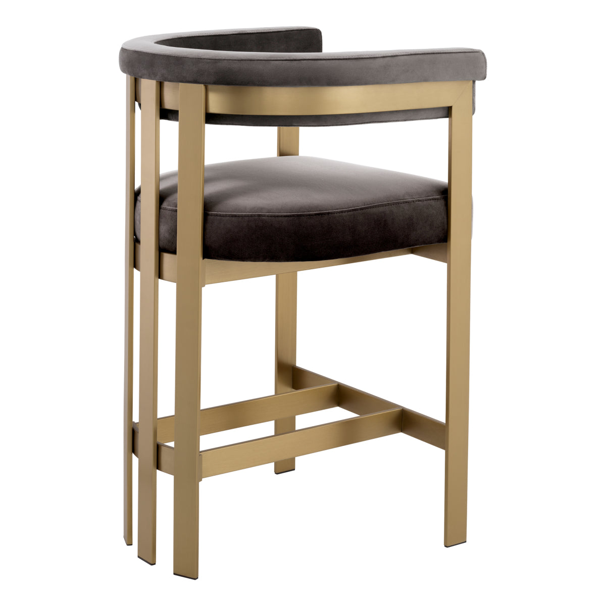 Modern Curved Counter Stool Clubhouse | Eichholtz Miami