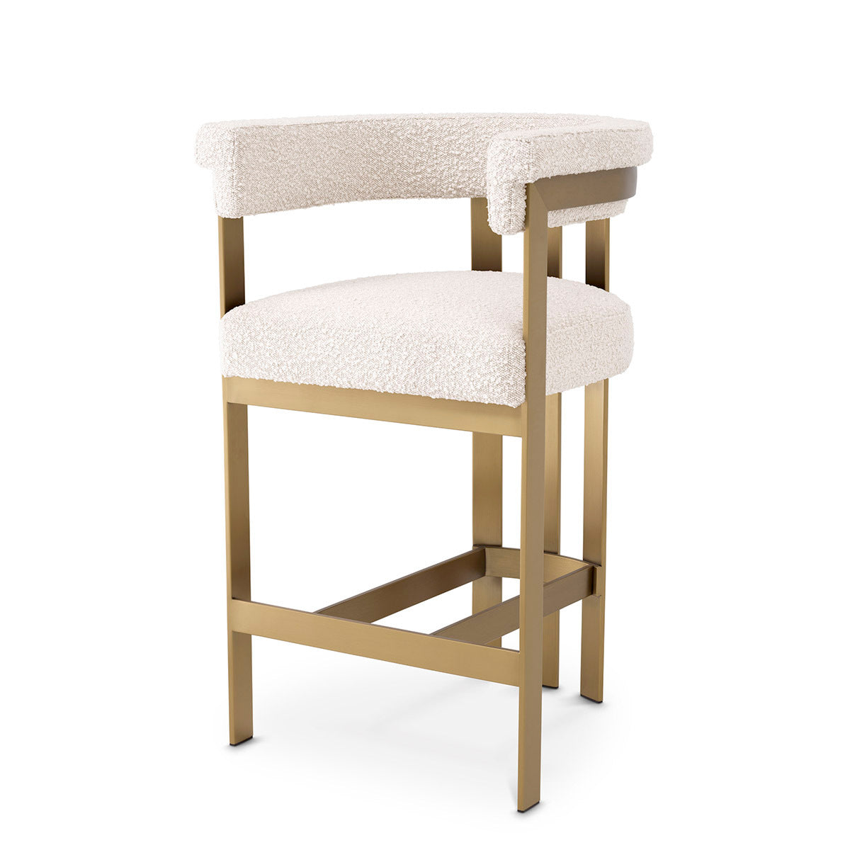 Modern Curved Counter Stool Clubhouse | Eichholtz Miami