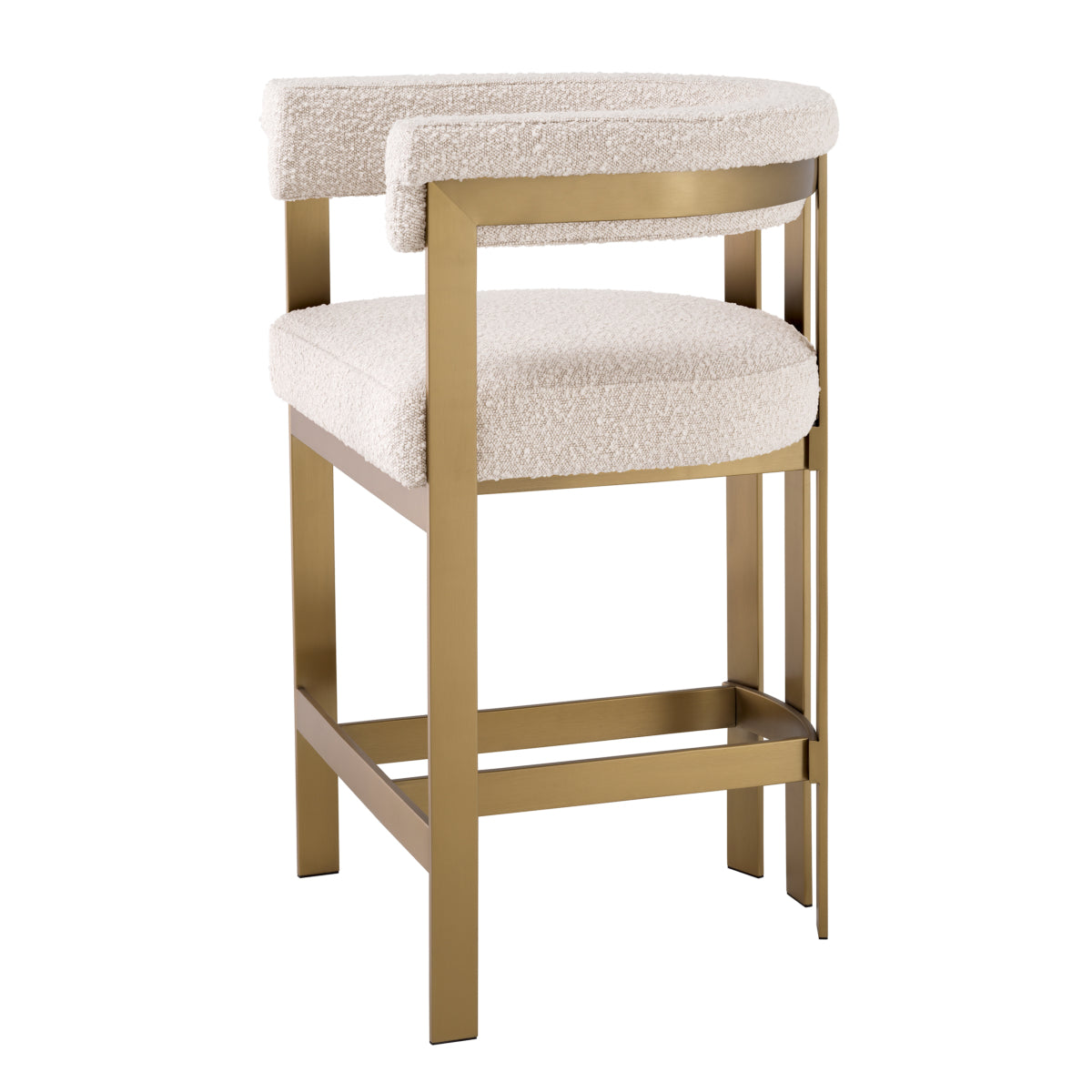 Modern Curved Counter Stool Clubhouse | Eichholtz Miami