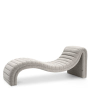 Gray Bouclé Chaise Longue Pioneer | Eichholtz Miami