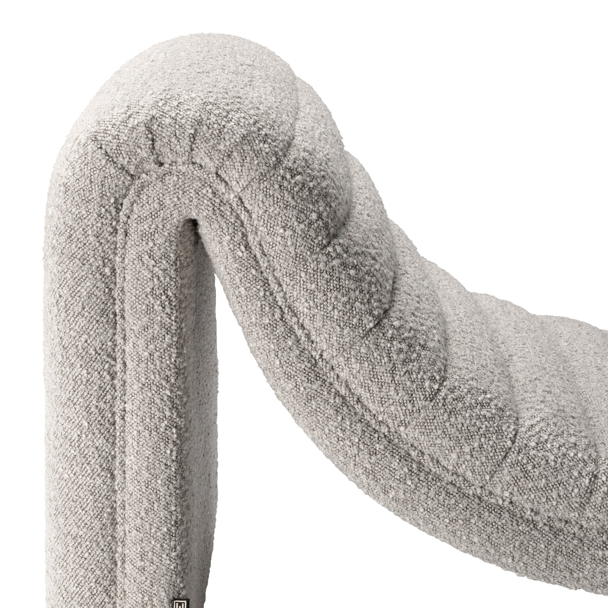 Gray Bouclé Chaise Longue Pioneer | Eichholtz Miami
