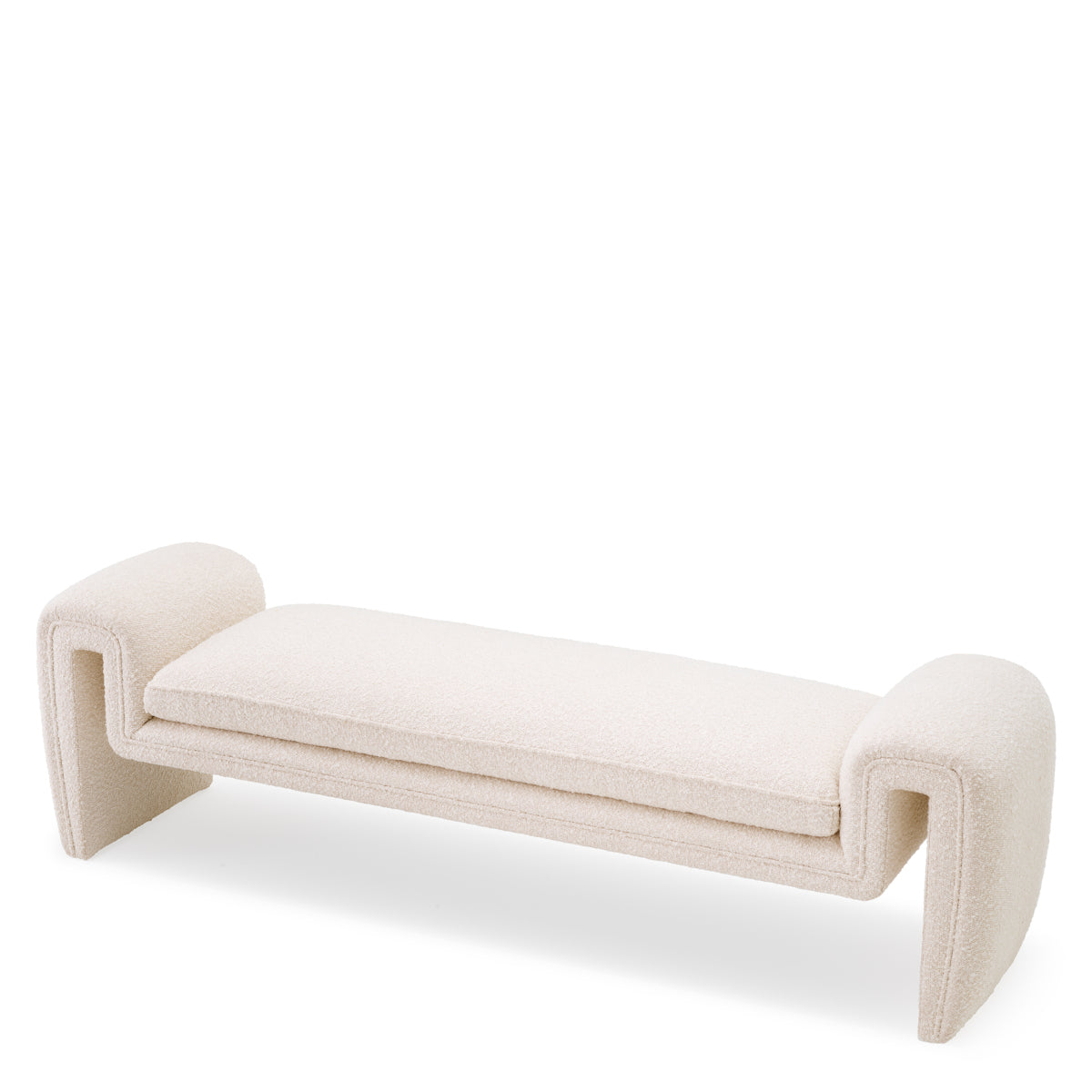 Luxurious Bouclé Bench L Tondo | Eichholtz Miami