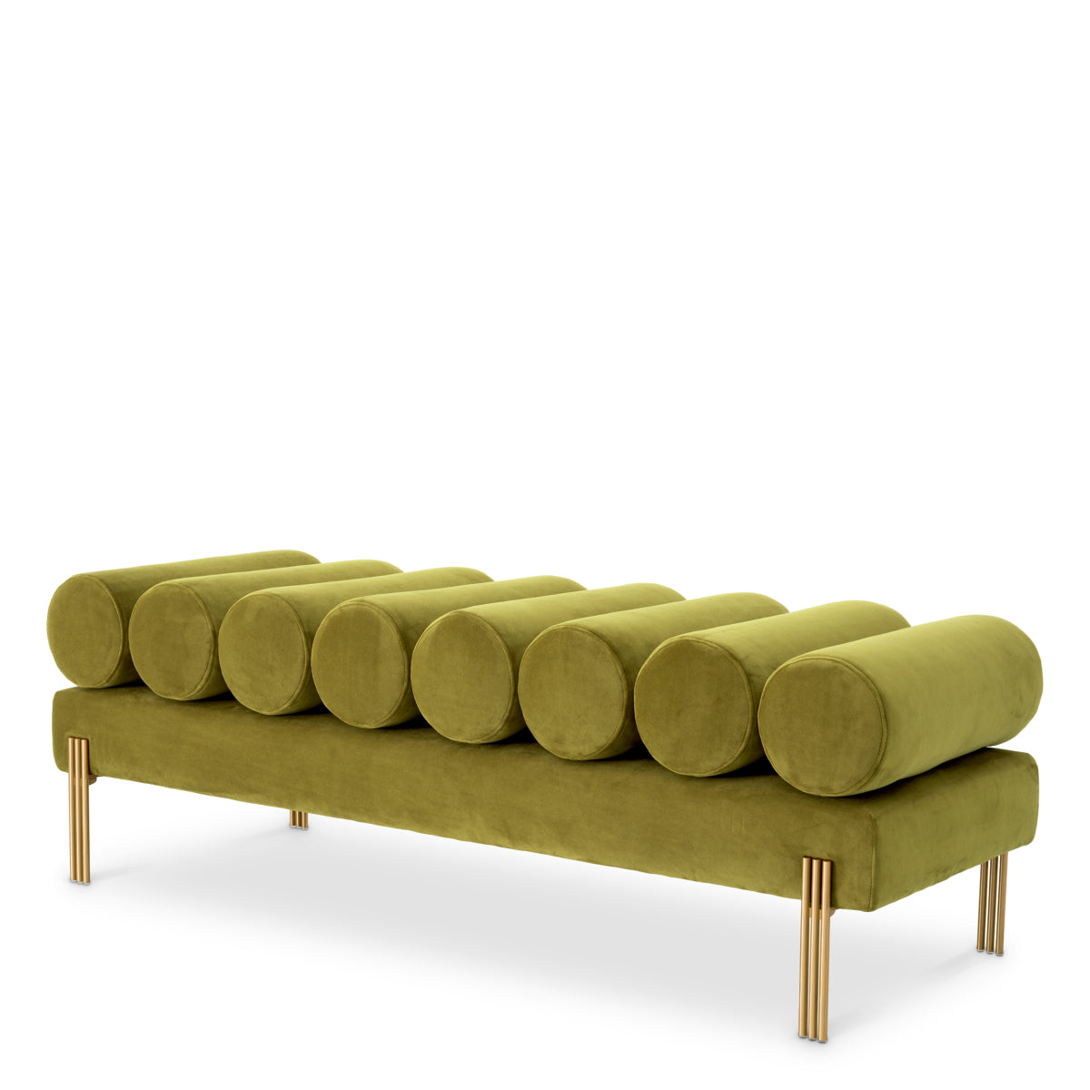 Velvet Art Deco Bench Oxley | Eichholtz Miami
