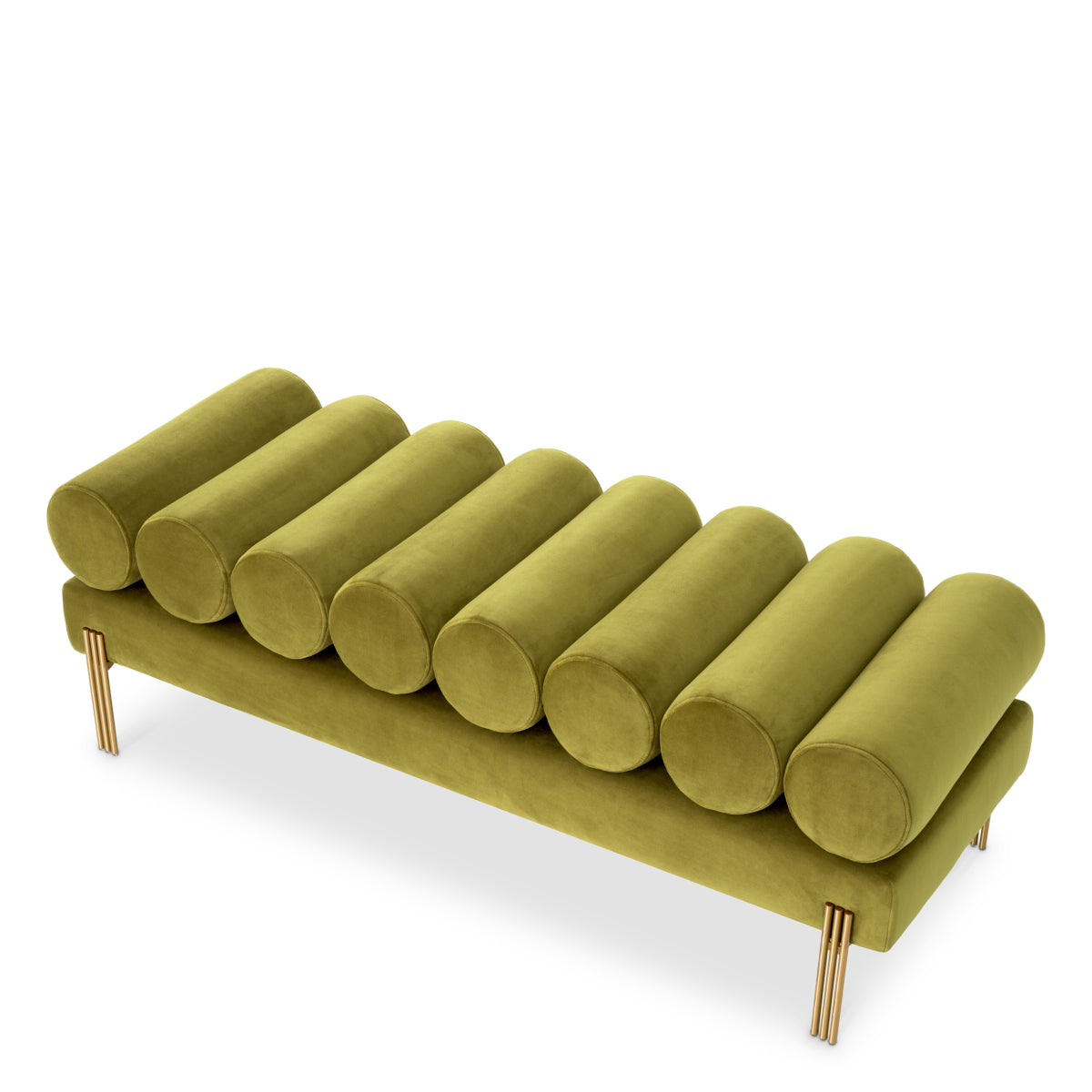 Velvet Art Deco Bench Oxley | Eichholtz Miami