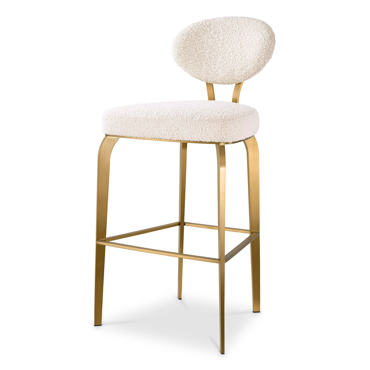 Boucle Bar Stool Dorrego | Eichholtz Miami