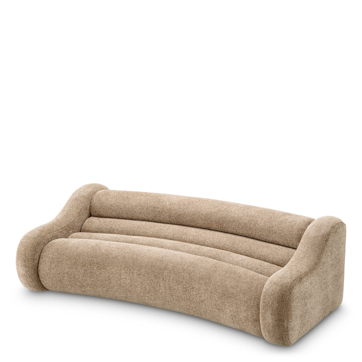 Sand Curved Sofa Carbone