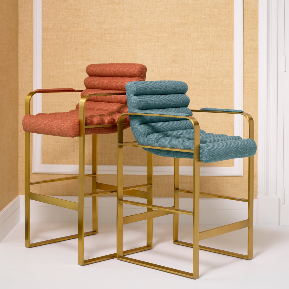 Padded Modern Counter Stool Olsen | Eichholtz Miami