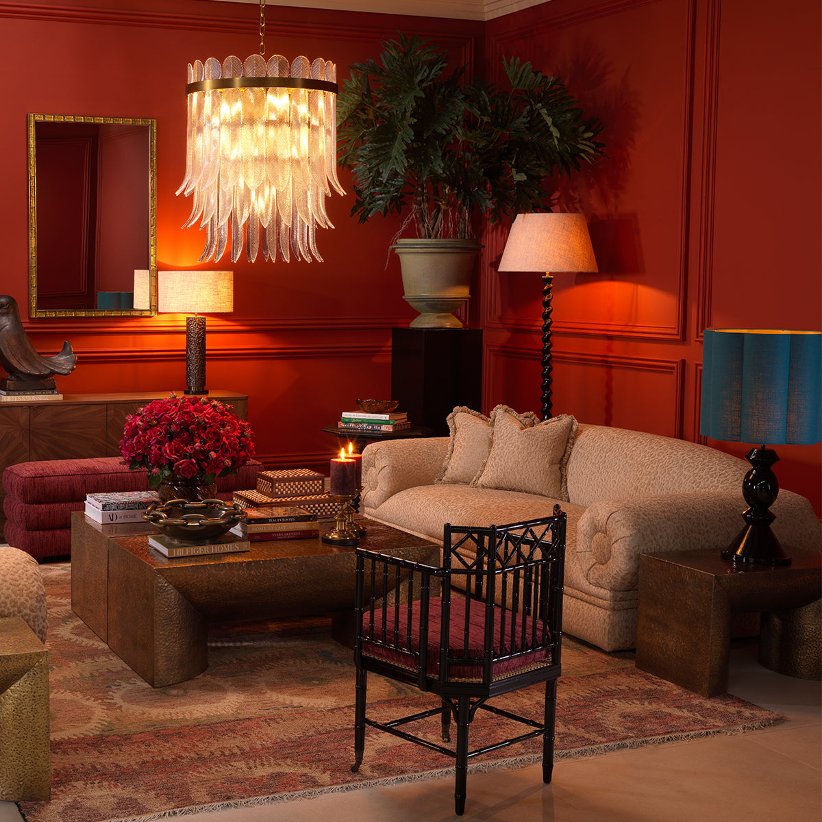 Beige Jacquard Sofa Louison | Eichholtz Miami