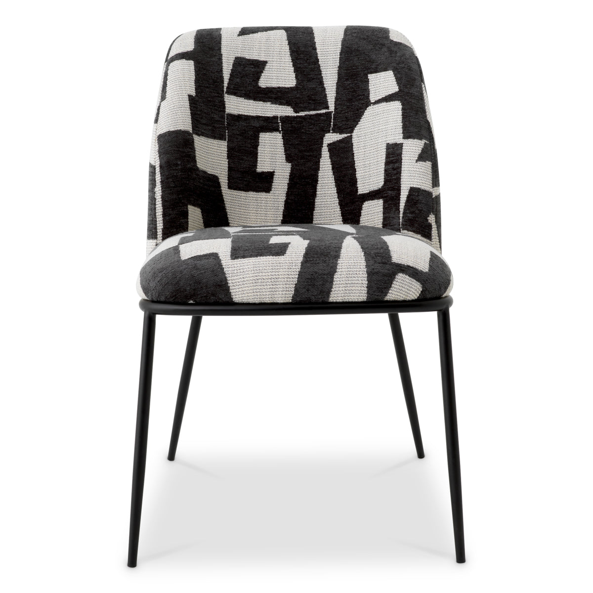Printed Fabric Dining Chair Caleb