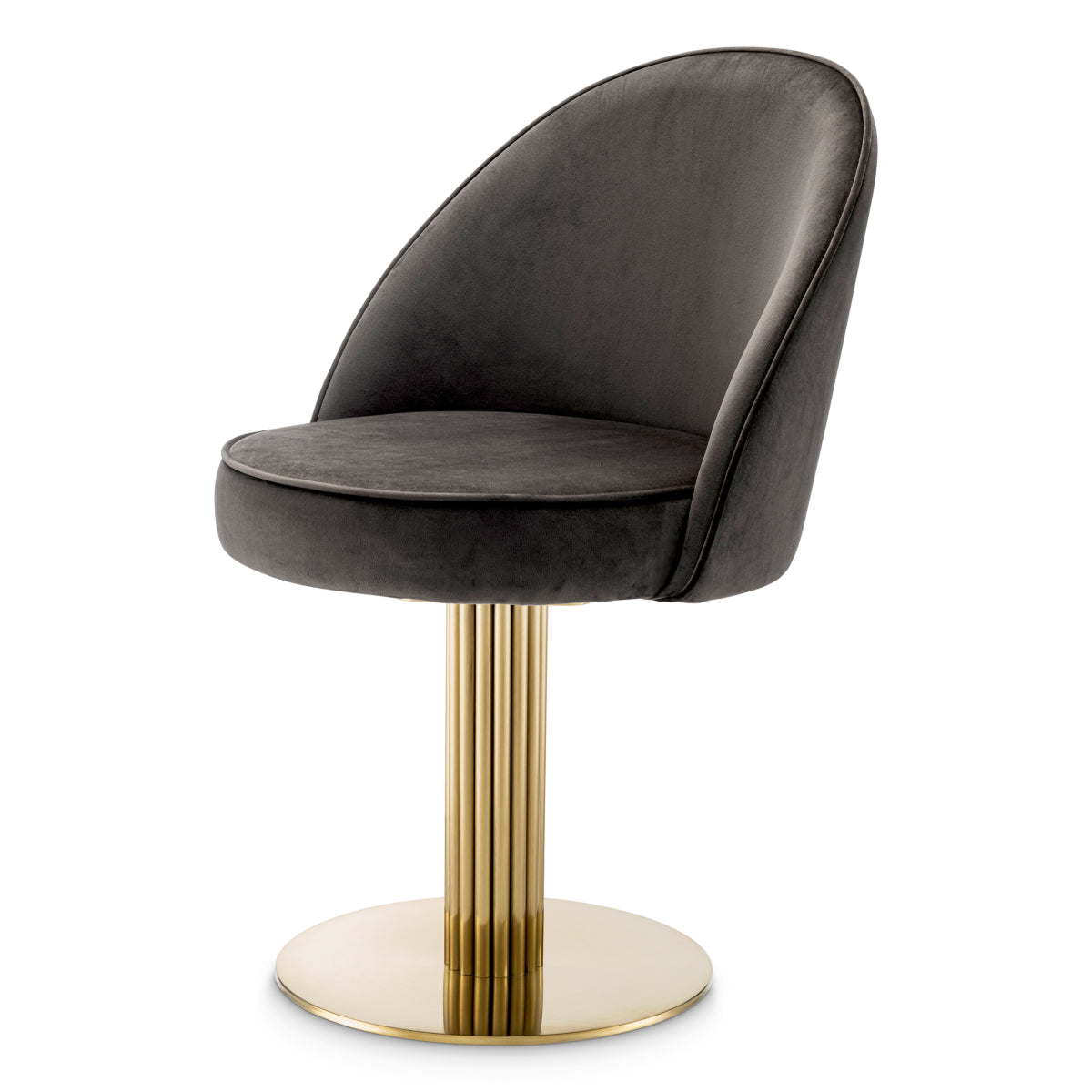 Gray Velvet Dining Chair Dorland