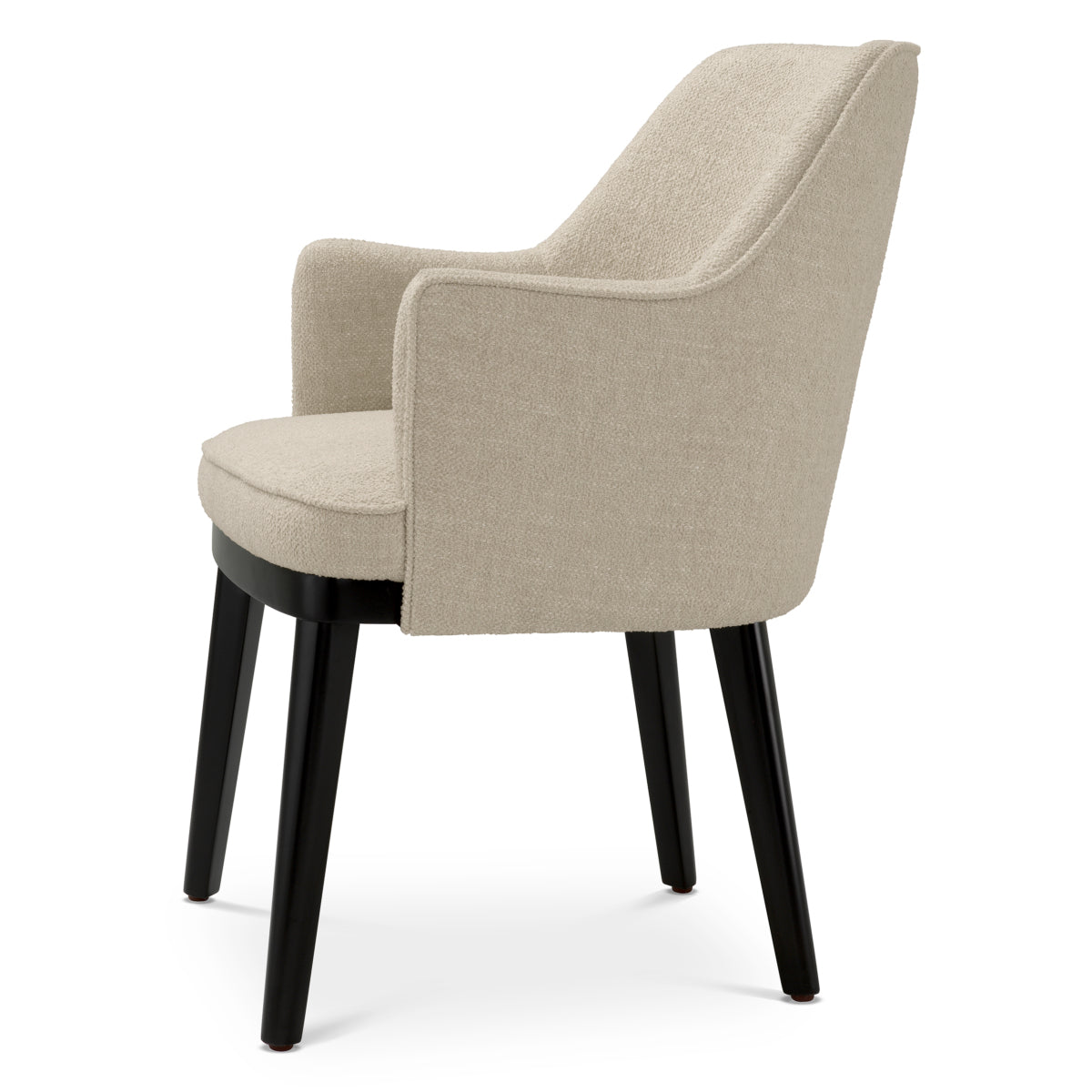 Ecru Fabric Dining Chair Lavinia | Eichholtz Miami