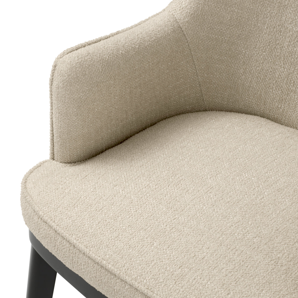 Ecru Fabric Dining Chair Lavinia | Eichholtz Miami