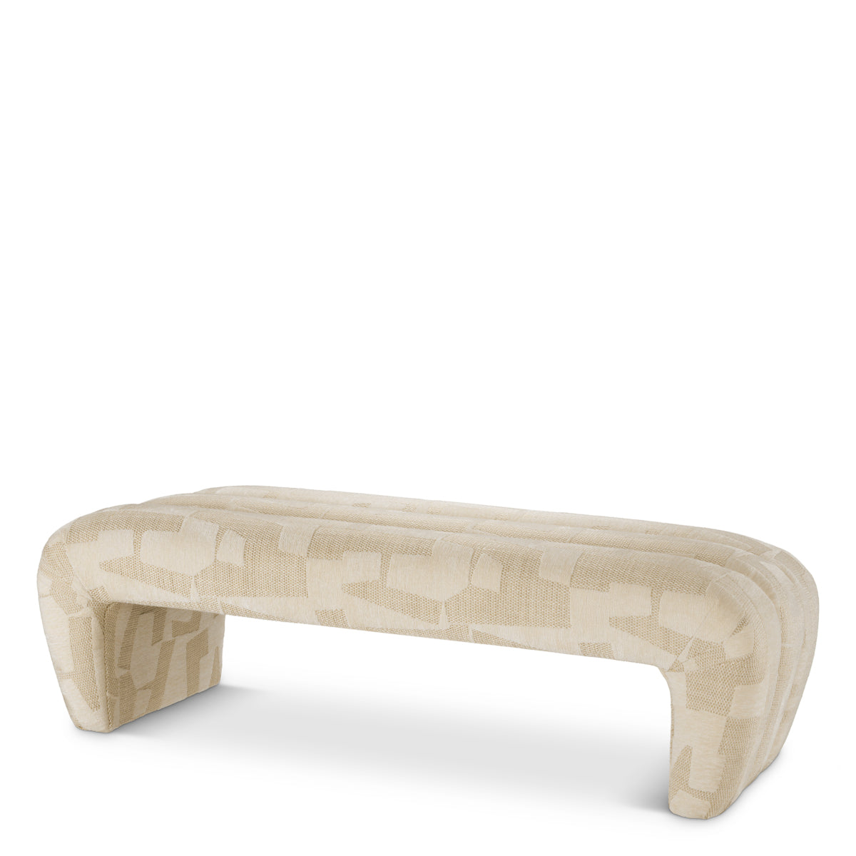 Brooklyn Sand Upholstered Bench Eastborne | Eichholtz Miami