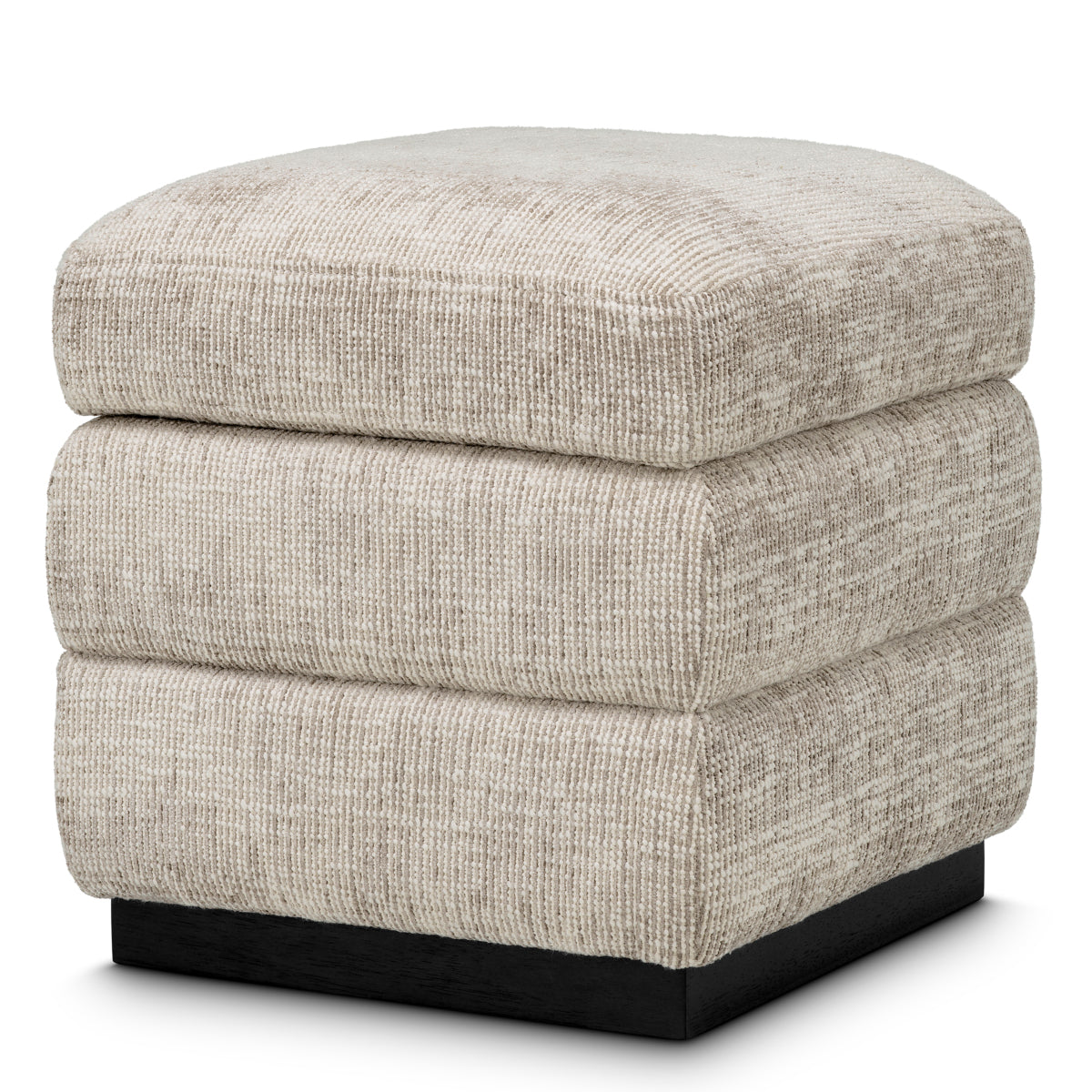 Beige Ebony Storage Stool Valmont | Eichholtz Miami