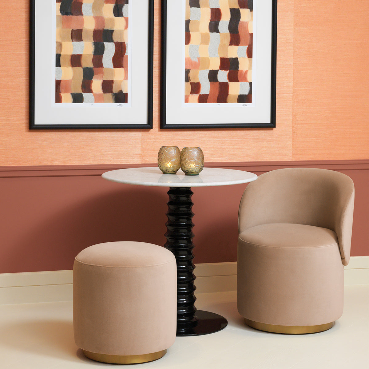 Upholstered Swivel Dining Chair Greer | Eichholtz Miami