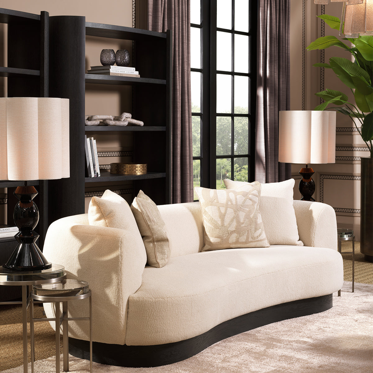 Contemporary Cream Sofa Elliston | Eichholtz Miami