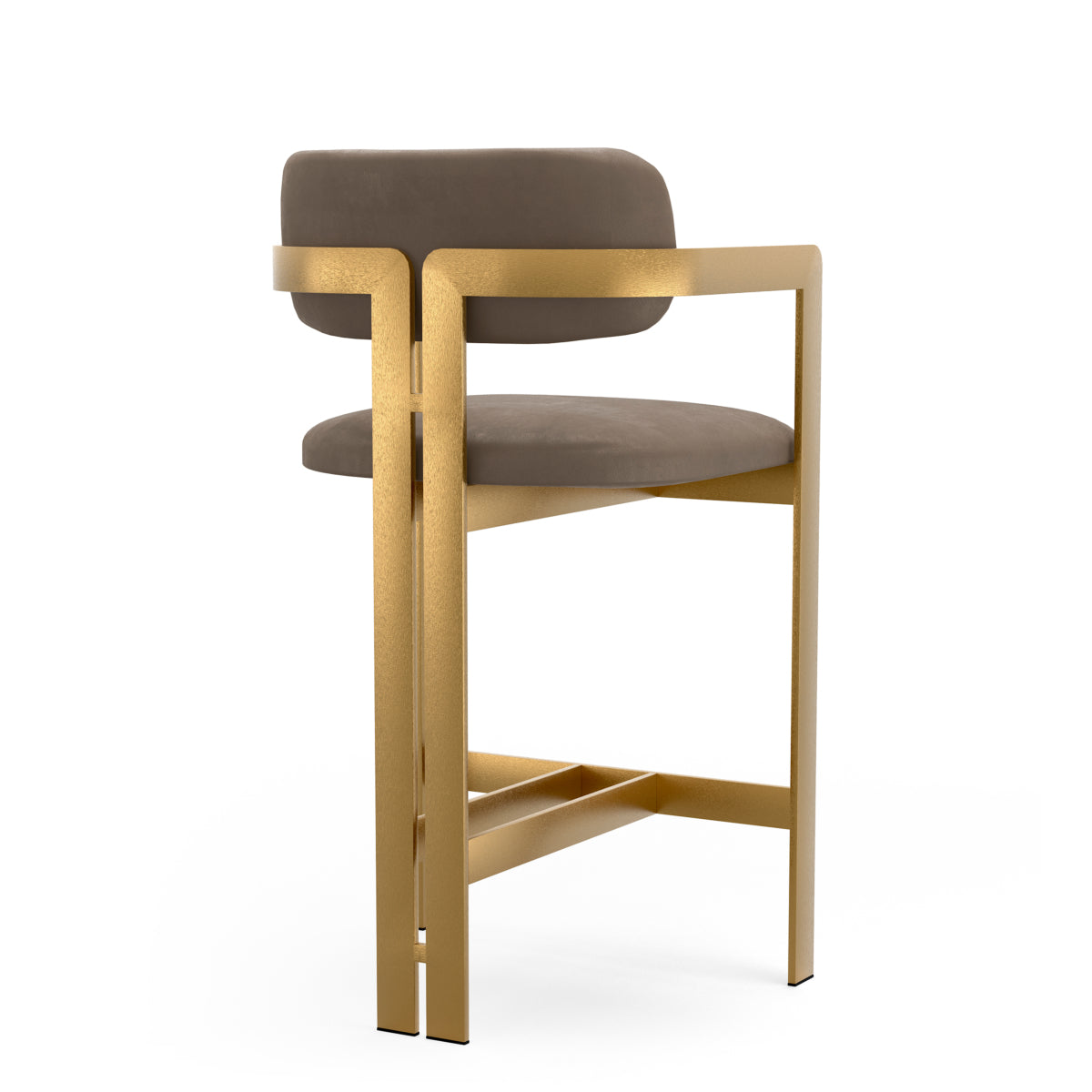 Leather Upholstered Counter Stool Donato | Eichholtz Miami