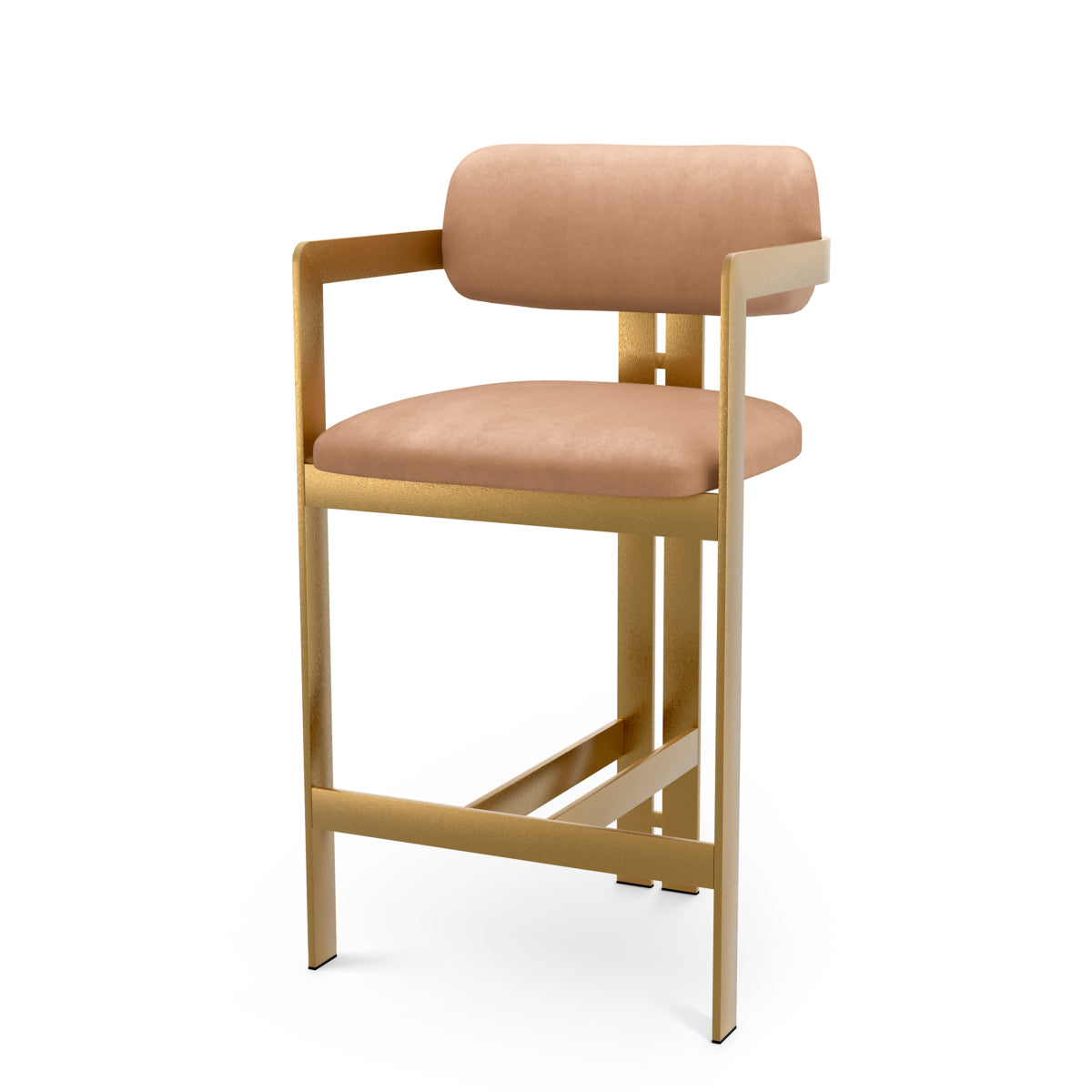 Leather Upholstered Counter Stool Donato | Eichholtz Miami