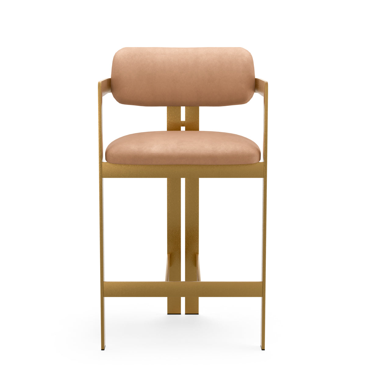 Leather Upholstered Counter Stool Donato | Eichholtz Miami