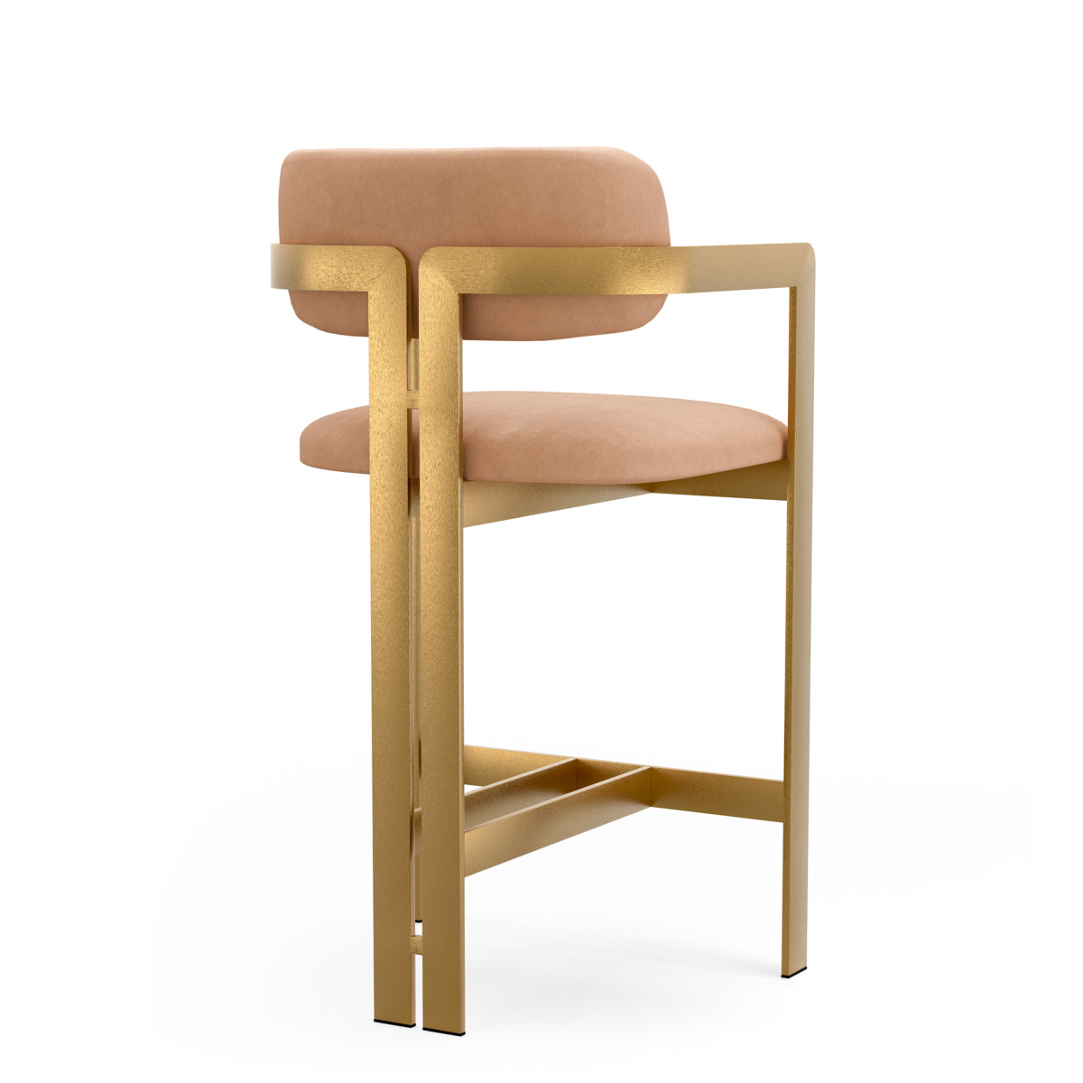 Leather Upholstered Counter Stool Donato | Eichholtz Miami