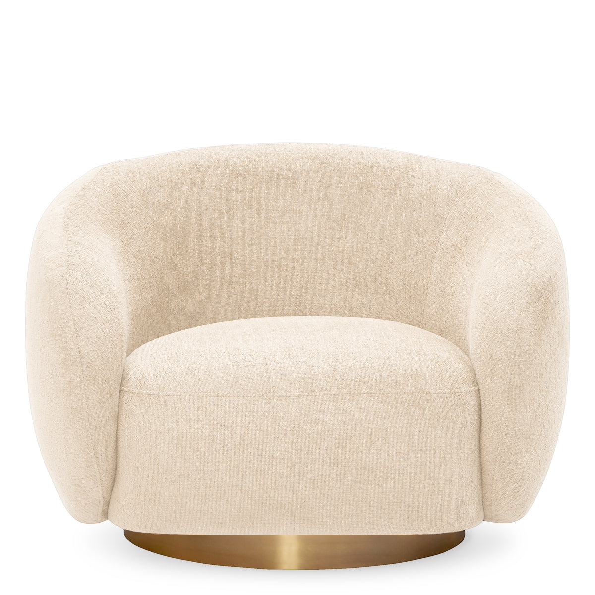 Upholstered Lounge Swivel Chair Brice | C