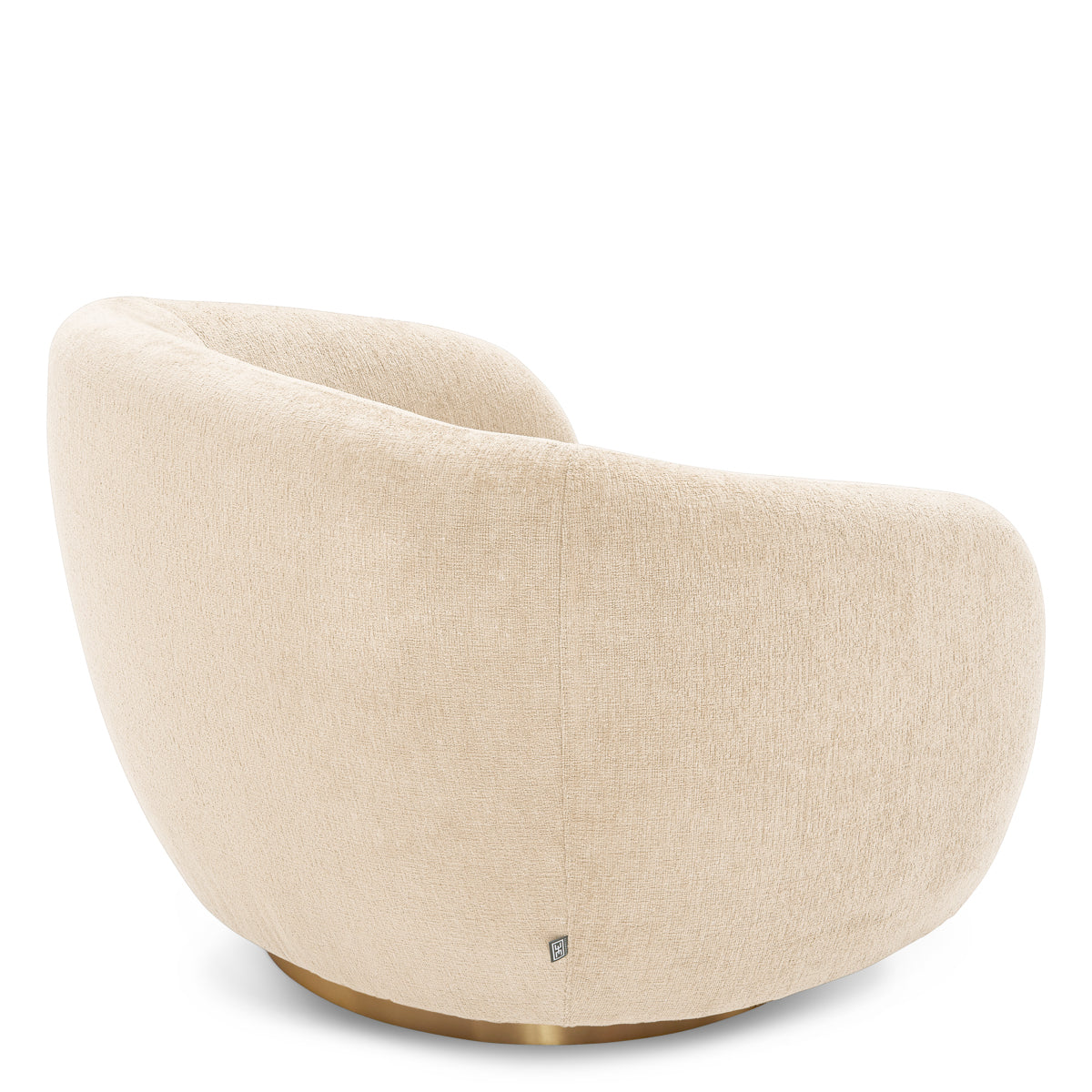 Upholstered Lounge Swivel Chair Brice | C