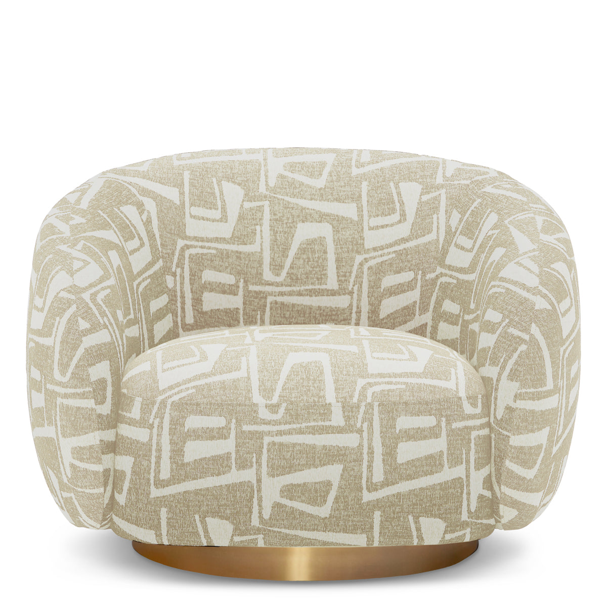 Upholstered Lounge Swivel Chair Brice | Eichholtz Miami