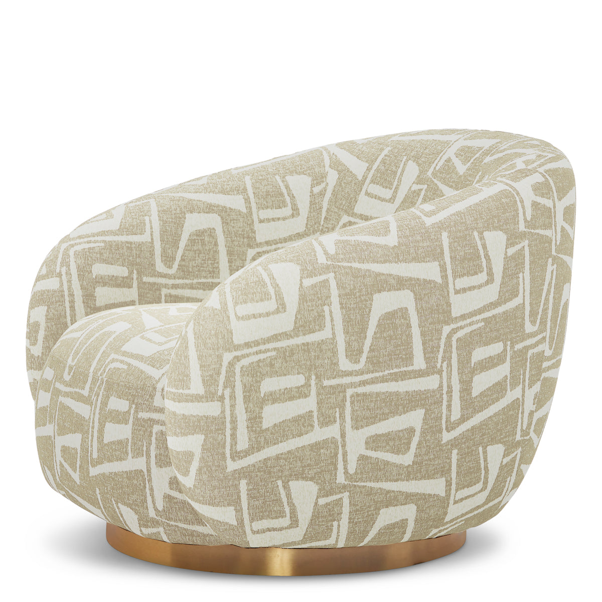 Upholstered Lounge Swivel Chair Brice | Eichholtz Miami