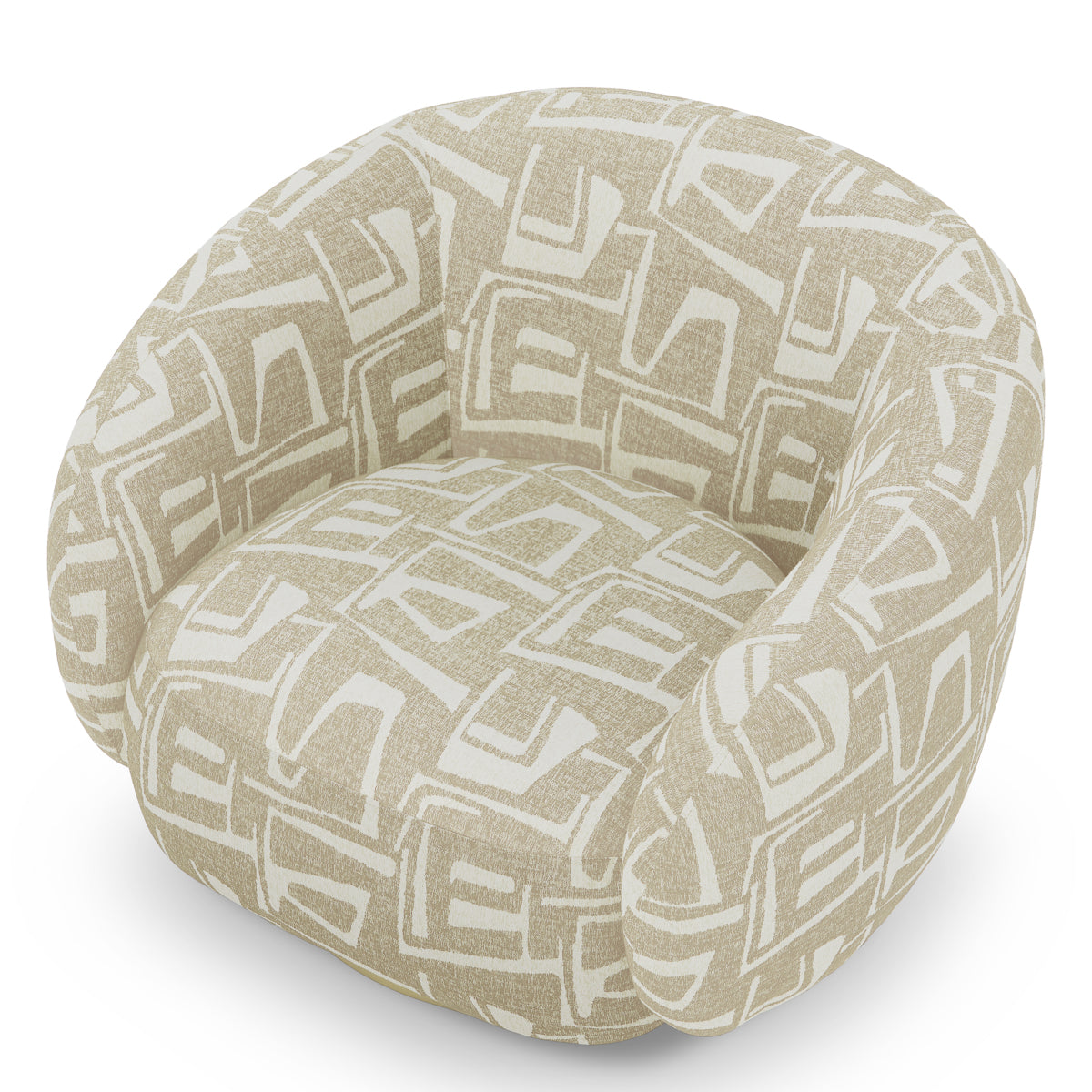 Upholstered Lounge Swivel Chair Brice | Eichholtz Miami