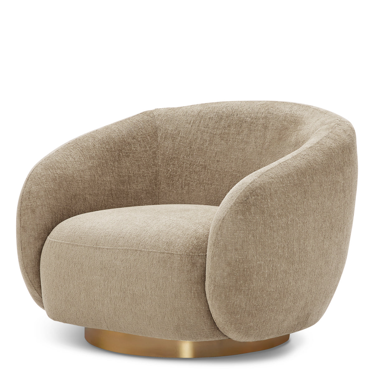 Upholstered Lounge Swivel Chair Brice | Eichholtz Miami