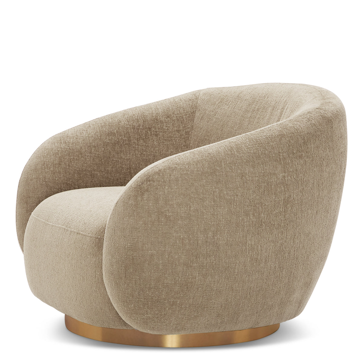 Upholstered Lounge Swivel Chair Brice | Eichholtz Miami