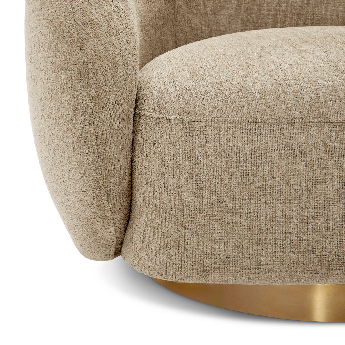 Upholstered Lounge Swivel Chair Brice | Eichholtz Miami