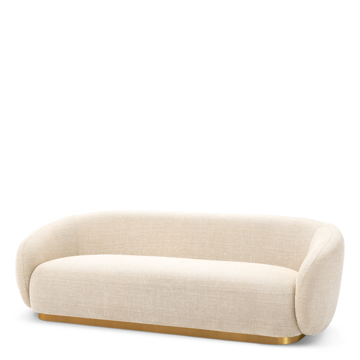 Brass Base Upholstered Sofa Brice | C | Eichholtz Miami