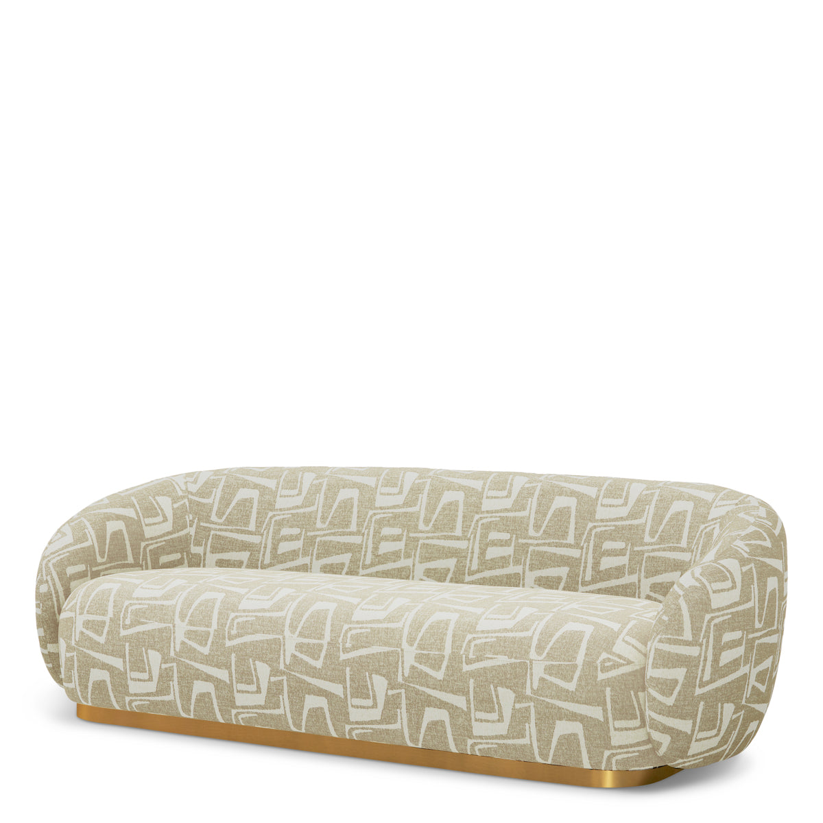Brass Base Upholstered Sofa Brice | B | Eichholtz Miami