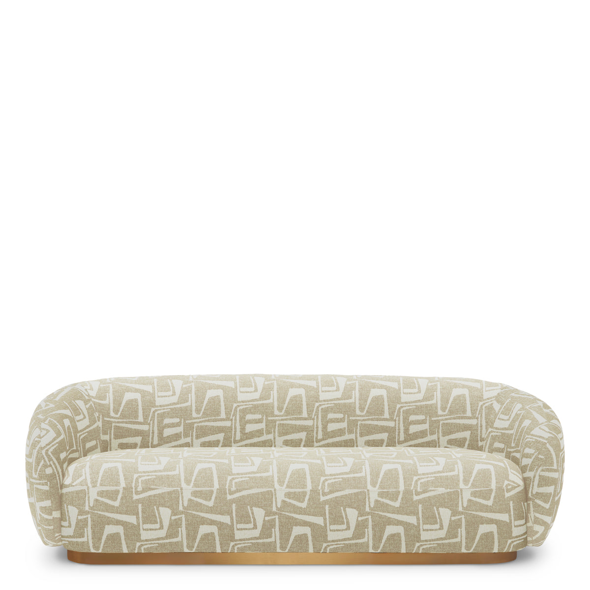 Brass Base Upholstered Sofa Brice | B | Eichholtz Miami