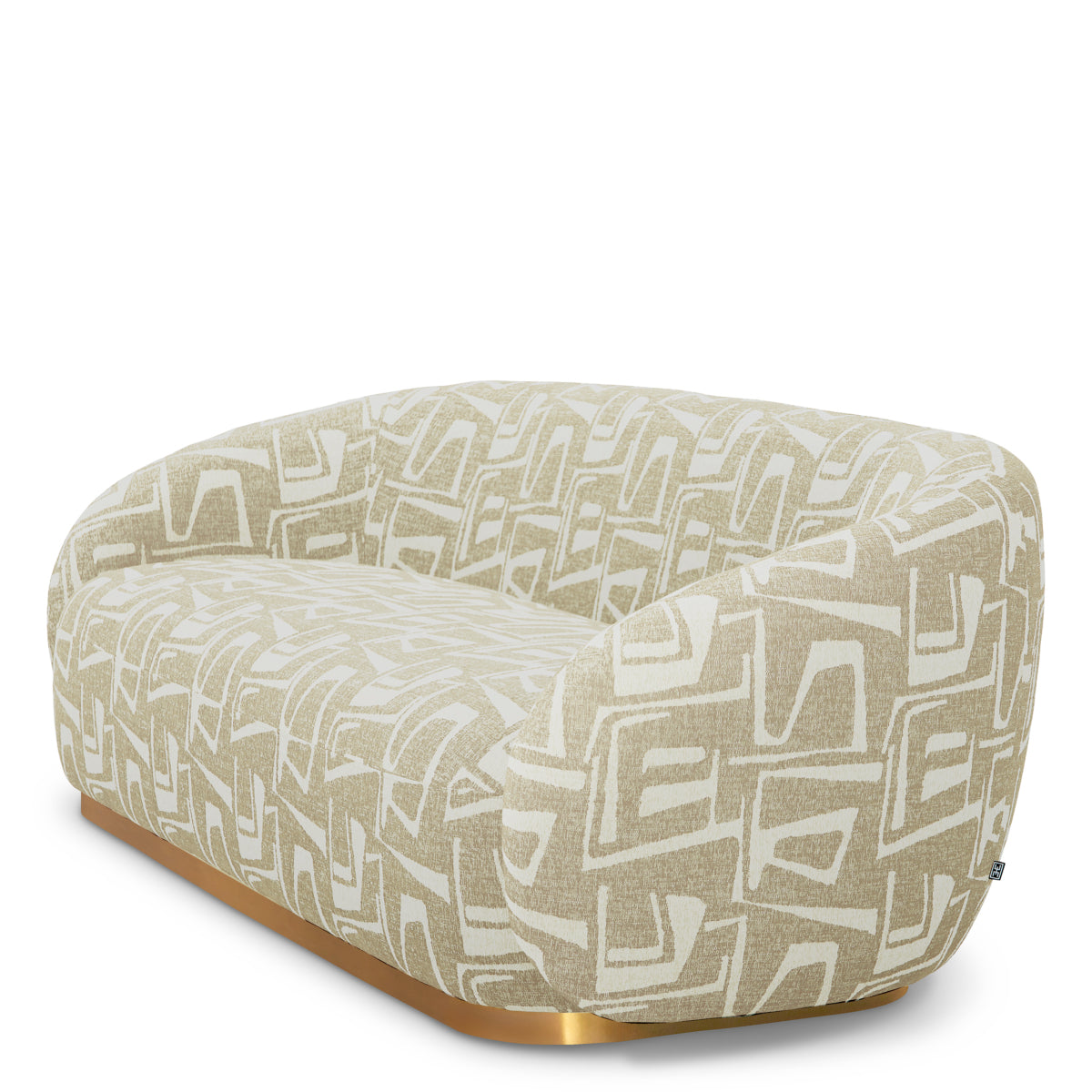 Brass Base Upholstered Sofa Brice | B | Eichholtz Miami