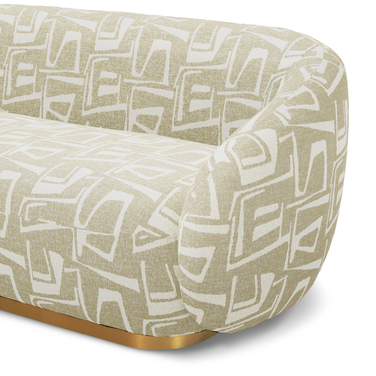 Brass Base Upholstered Sofa Brice | B | Eichholtz Miami