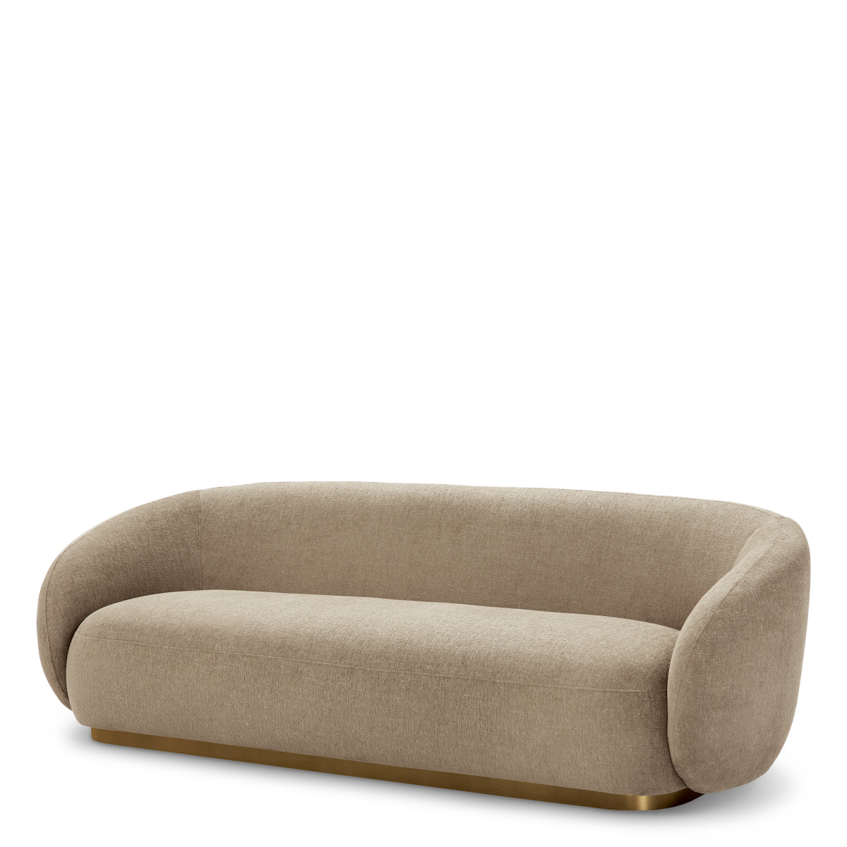 Brass Base Upholstered Sofa Brice | A | Eichholtz Miami