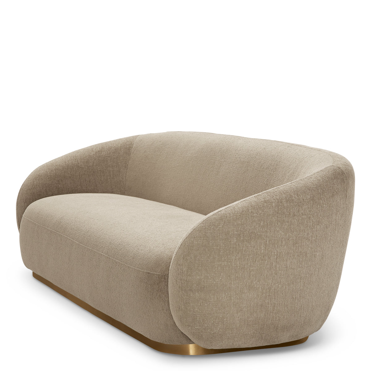 Brass Base Upholstered Sofa Brice | A | Eichholtz Miami