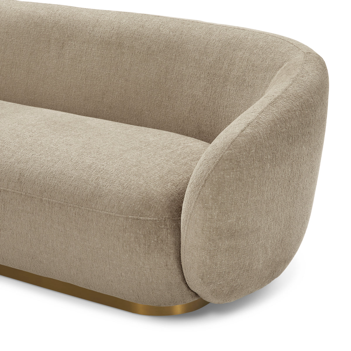 Brass Base Upholstered Sofa Brice | A | Eichholtz Miami